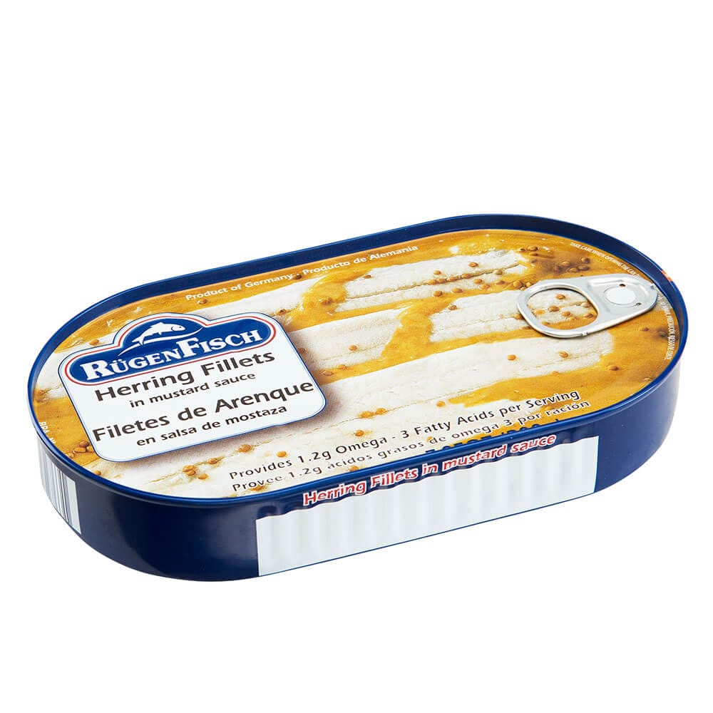 Rugen Fisch Herring Fillets in Mustard Sauce, 7.05 oz