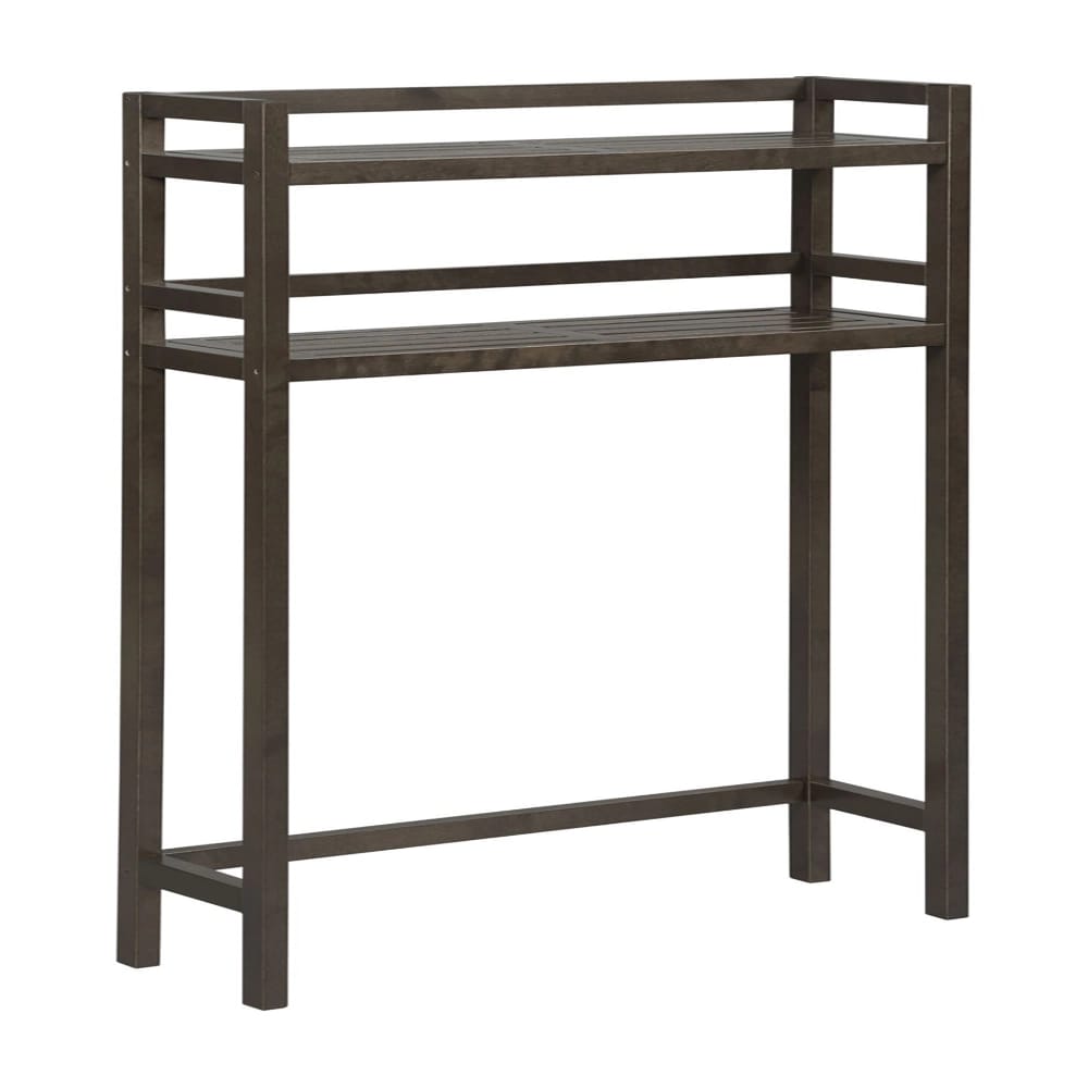 Contemporary Home Living 48" 2-Tier Bathroom Space Saver Shelf, Espresso