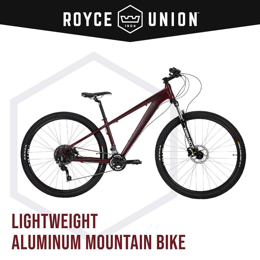 Royce Union RHT Lightweight Aluminum Mountain Bike, 15" Frame, Wine