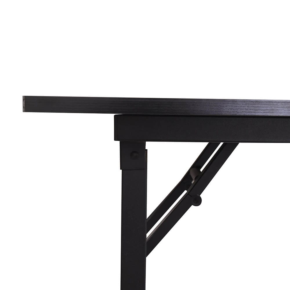 55" Foldable Desk, Natural/Black