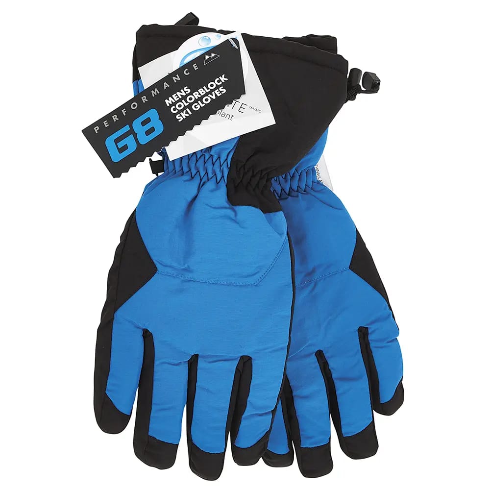 G8 Performance Men's Color Ski Gloves