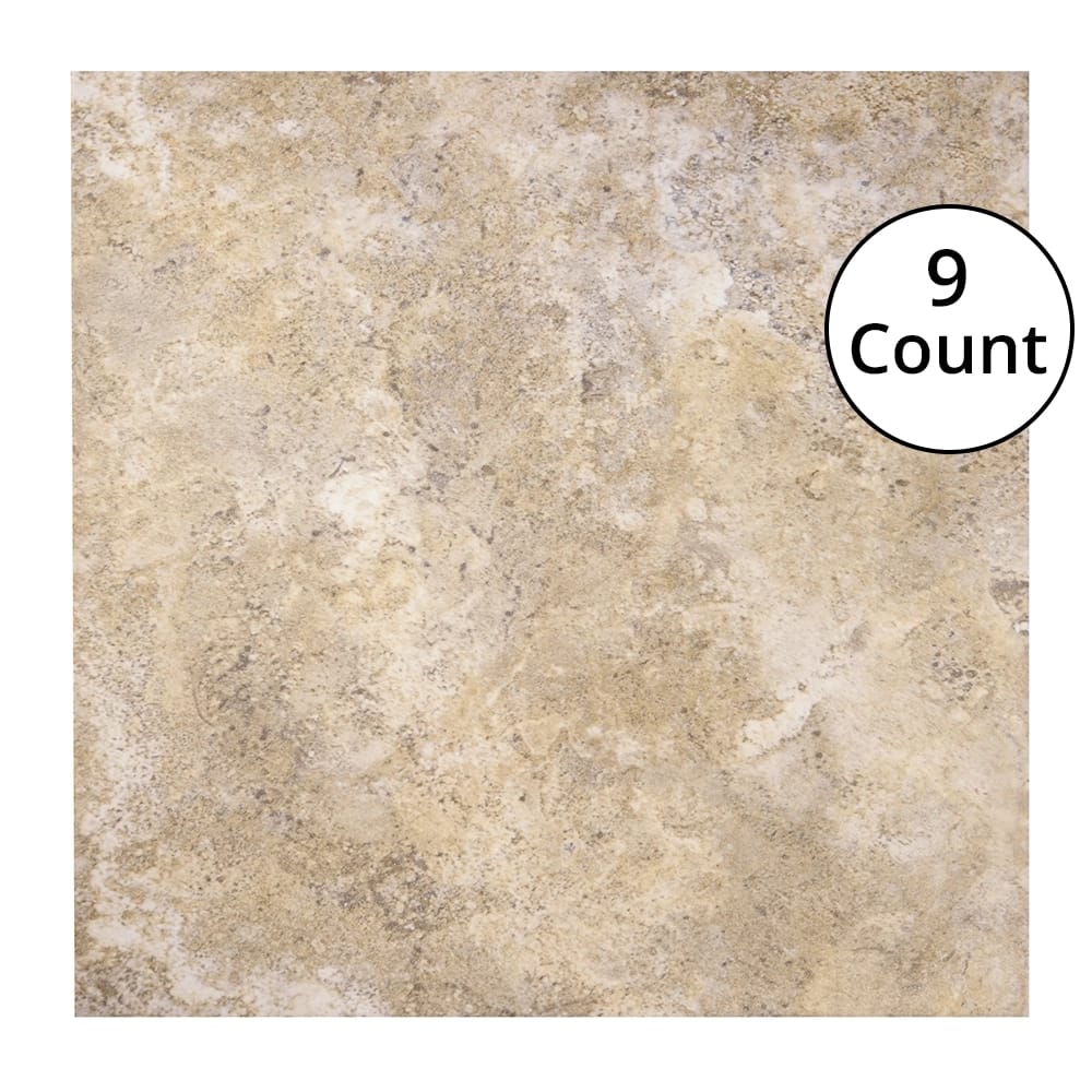 Cristal Ceramicas 13" x 13" Porcelain Square Tile, Beige