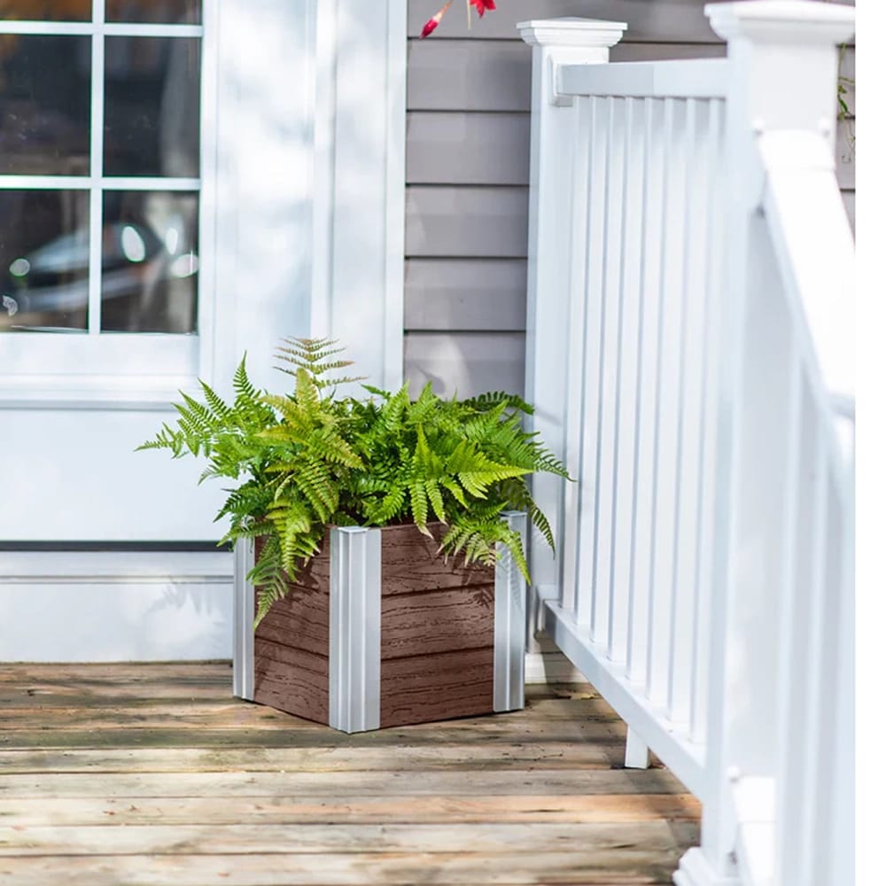 Vita Urbana 12 Cube Planter, Espresso