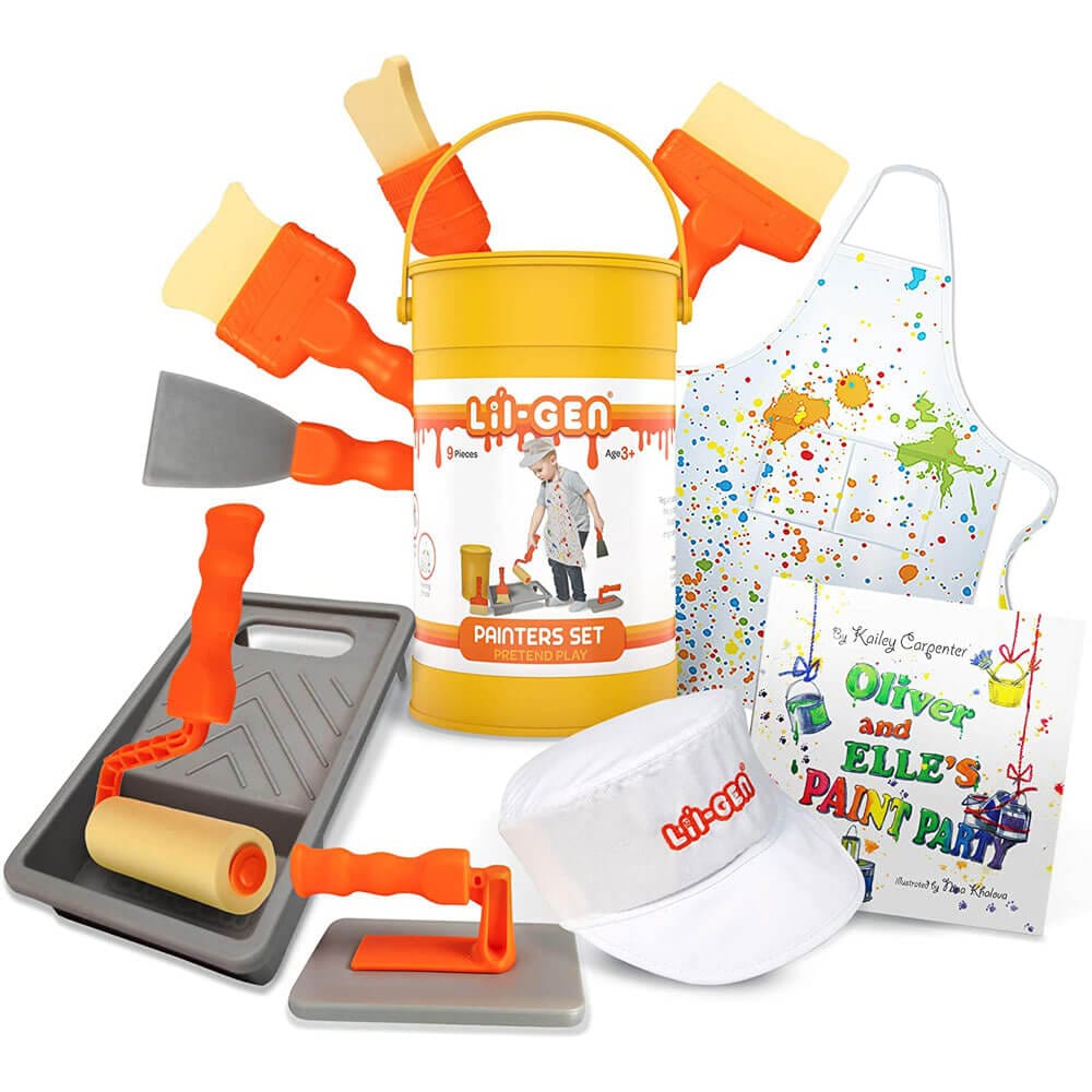 Li'l-Gen Pretend Play Painter Set with Book