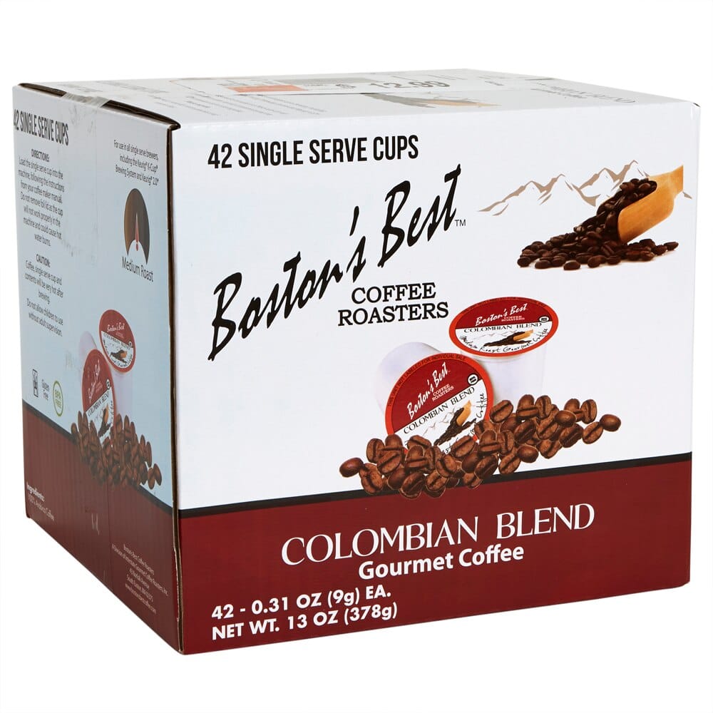 Boston's Best Medium Roast Colombian Blend Gourmet Coffee Cups, 42 Count