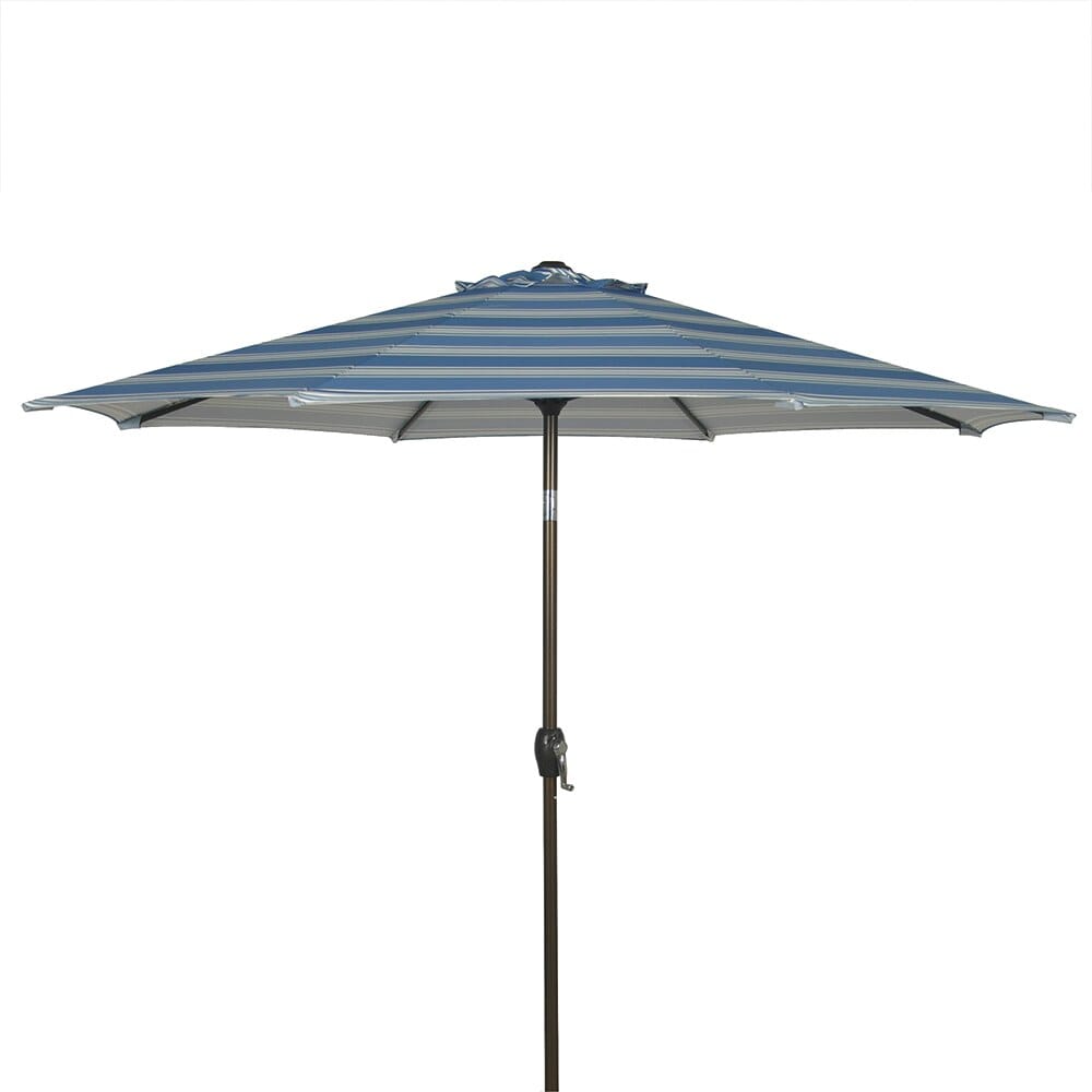 9' Aluminum Market Umbrella with Tilt, Striped