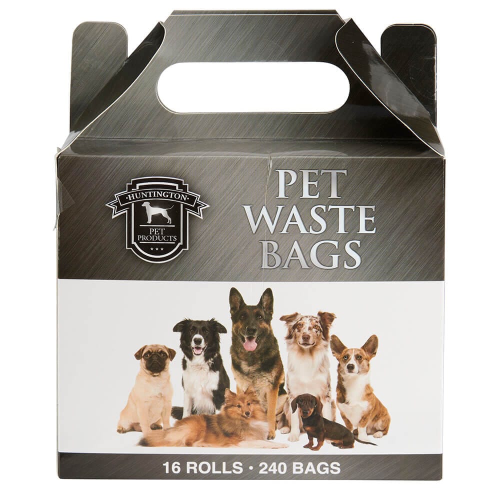 Huntington Pet Products Waste Bags, 16 Rolls