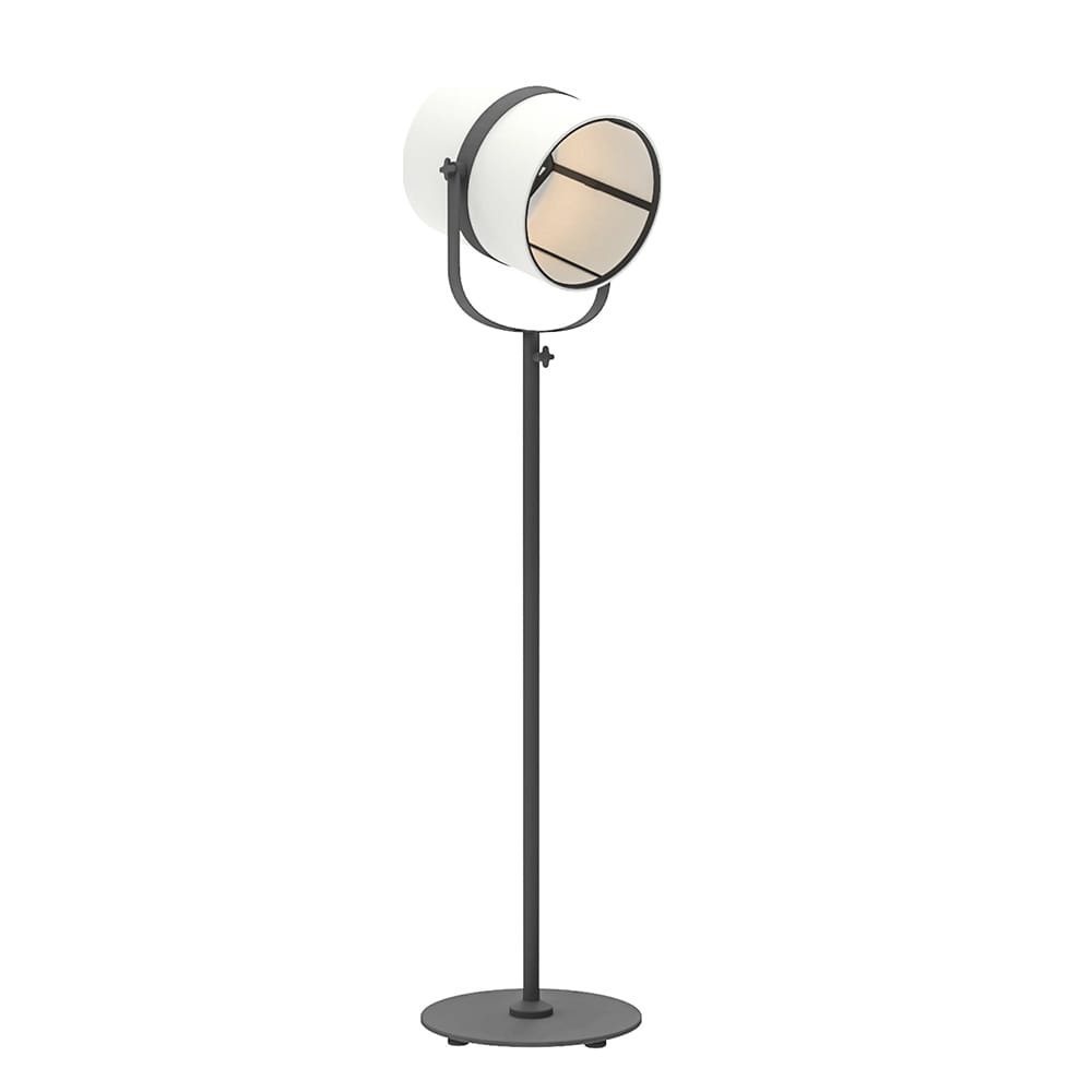 Maiori La Lampe Aluminum Solar Paris, Charbon/Blanc