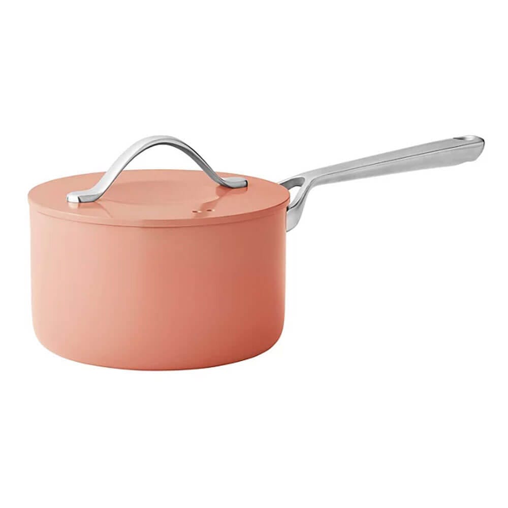 11-Piece Modern Ceramic Cookware Set, Coral