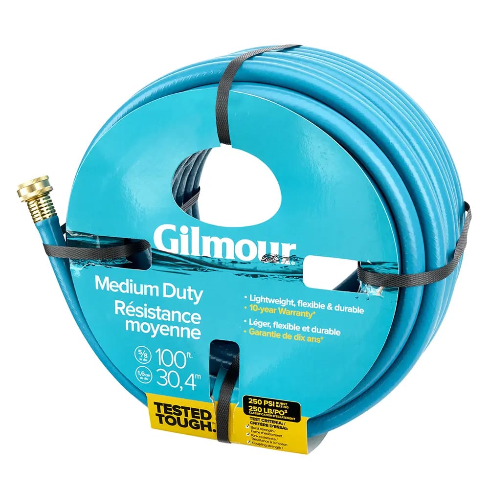 Gilmour Medium Duty Hose, 5/8", 100ft