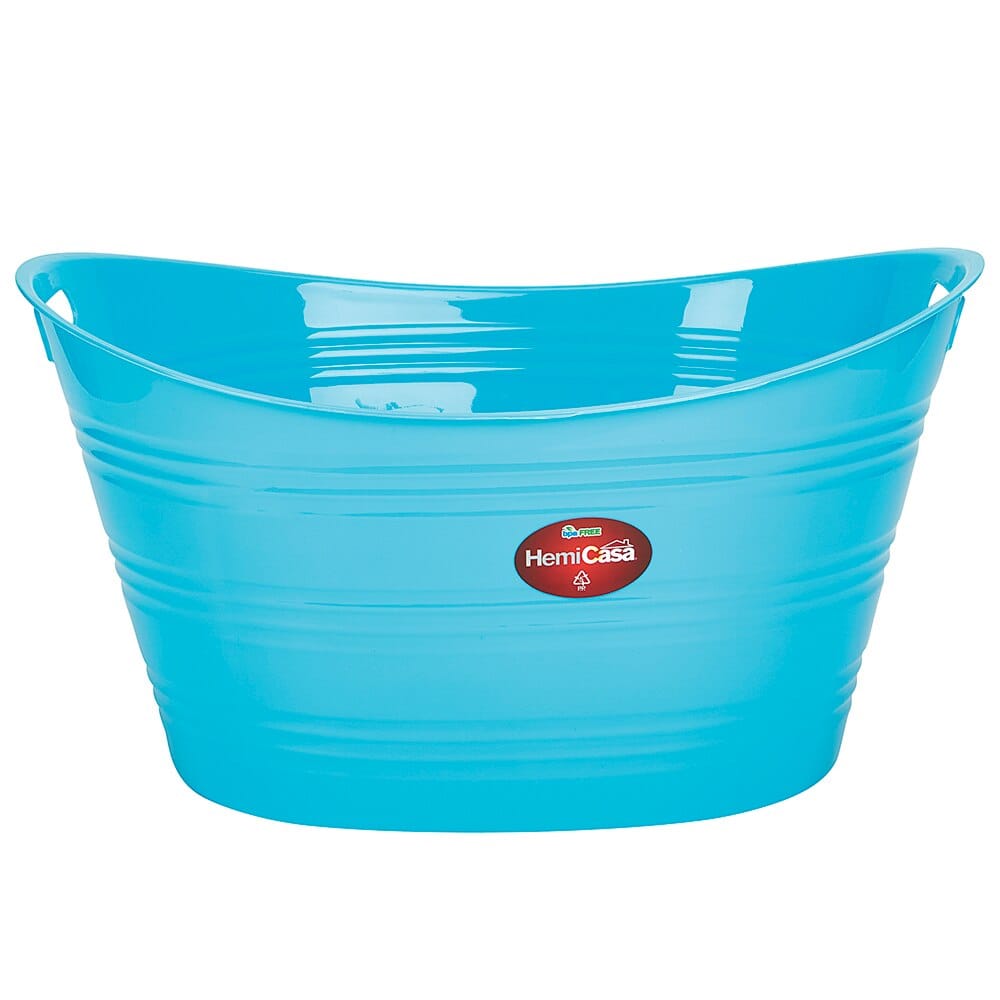 HemiCasa Multipurpose XL Plastic Tub, 10 Gal