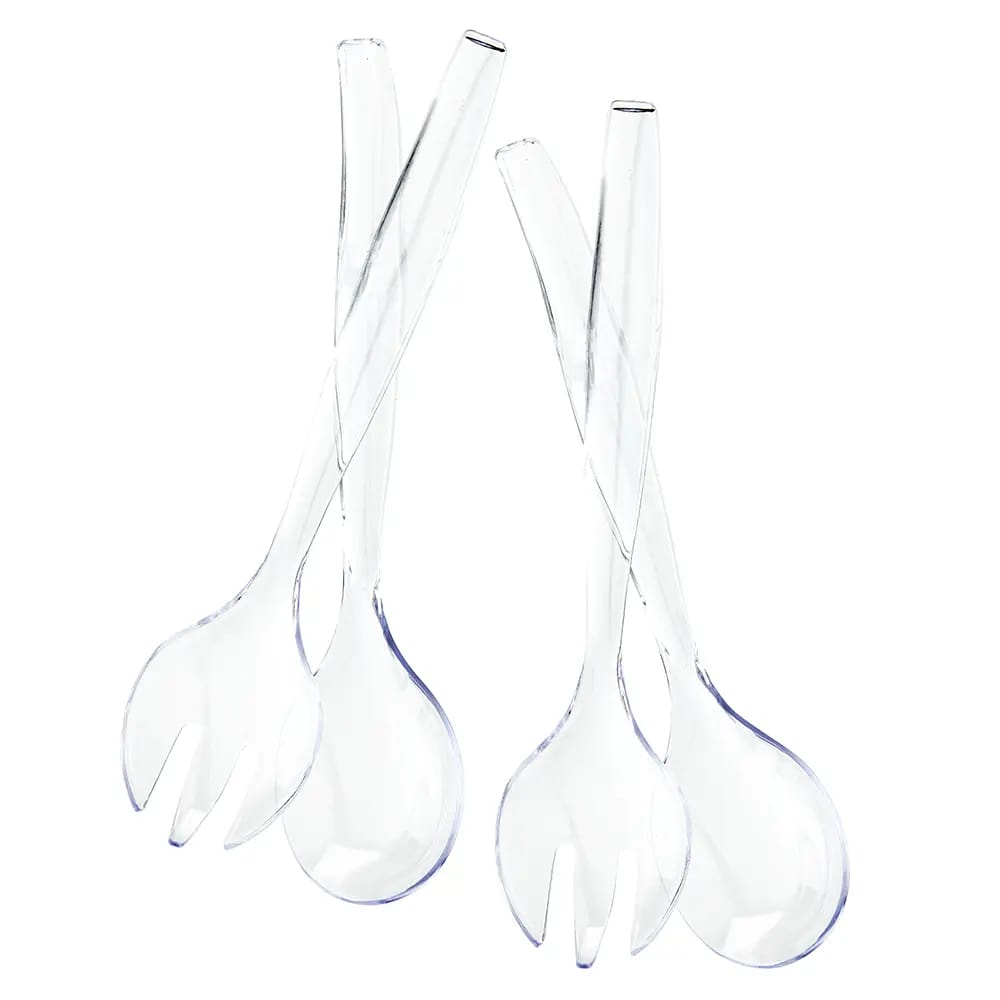 Smith & Callahan Clear Plastic Serving Utensils, 4 Piece