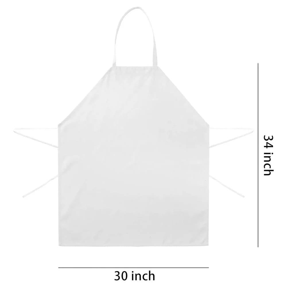 Whole Housewares Kitchen Bib Aprons, Black/White, 12 Pack