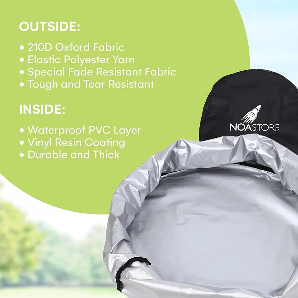 Noa Store 18" Grill Cover, Black
