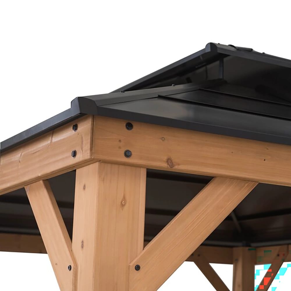 11' x 13' Hardtop Cedar Gazebo