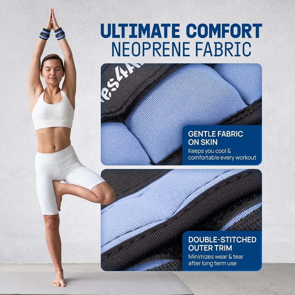 Yes4All Adjustable Wrist & Ankle Weights, 3.5/5 lb