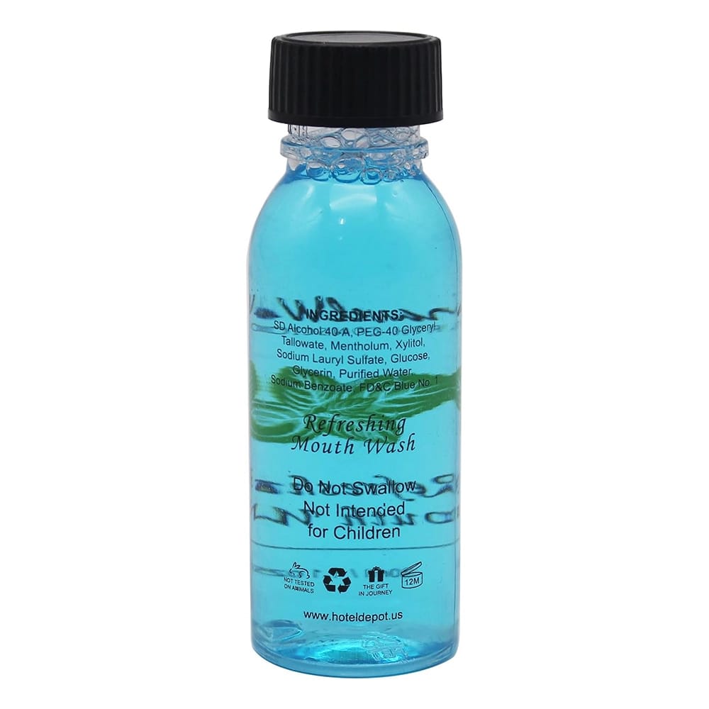 TravelWell Individually Wrapped Mouthwash Bottles, 1.1 oz, 288 Pack