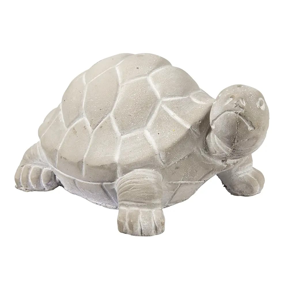 Standing Turtle Cement Statue, Gray
