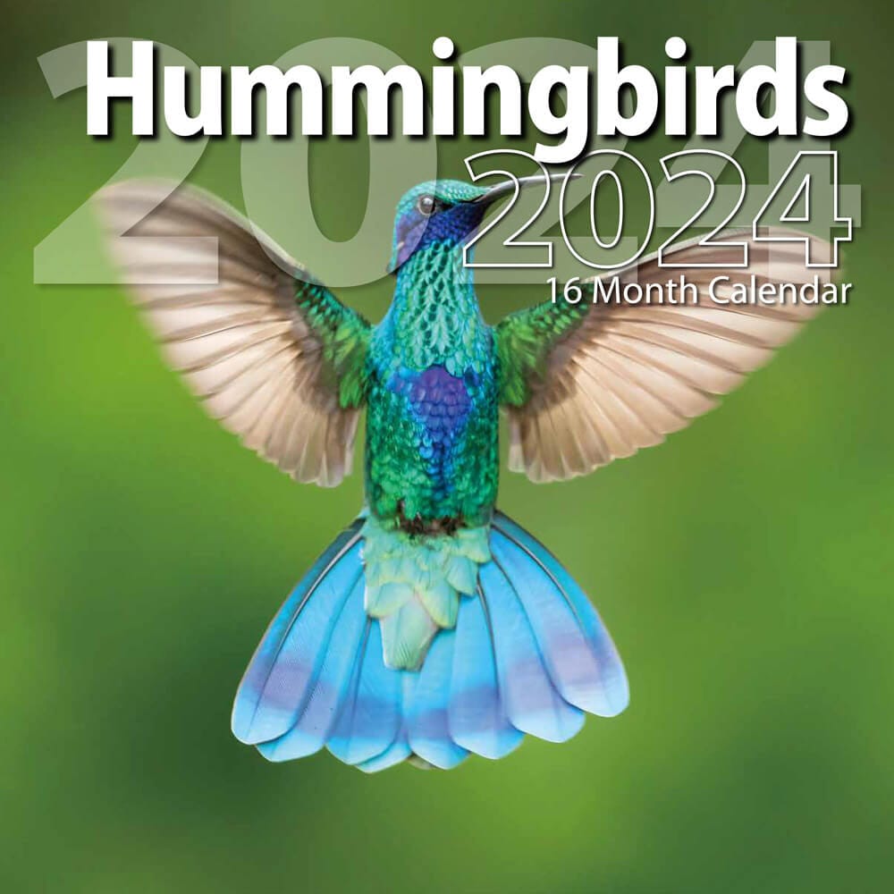2024 Hummingbirds Themed 16 Month Wall Calendar, 12"