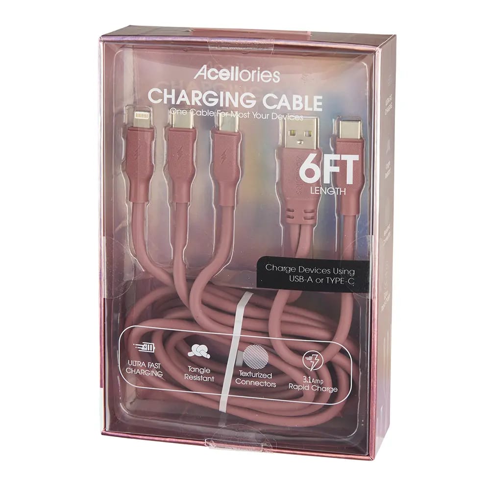 Acellories 4-In-1 Charging Cable