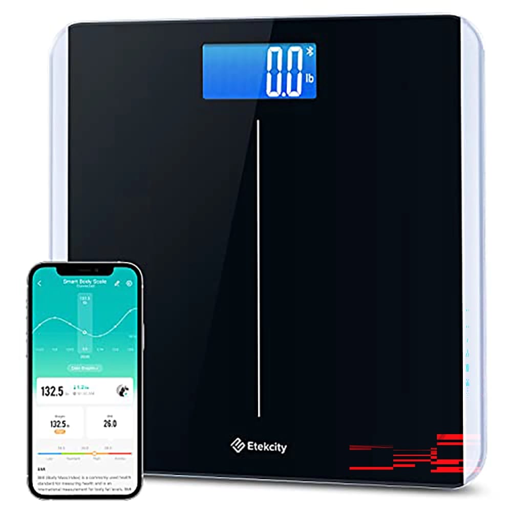 Etekcity Smart Scale for Body Weight and BMI, Black