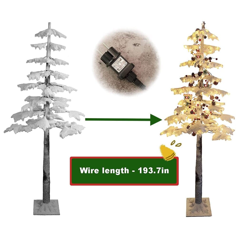 6' Artificial Christmas Tree with Built-In Lights