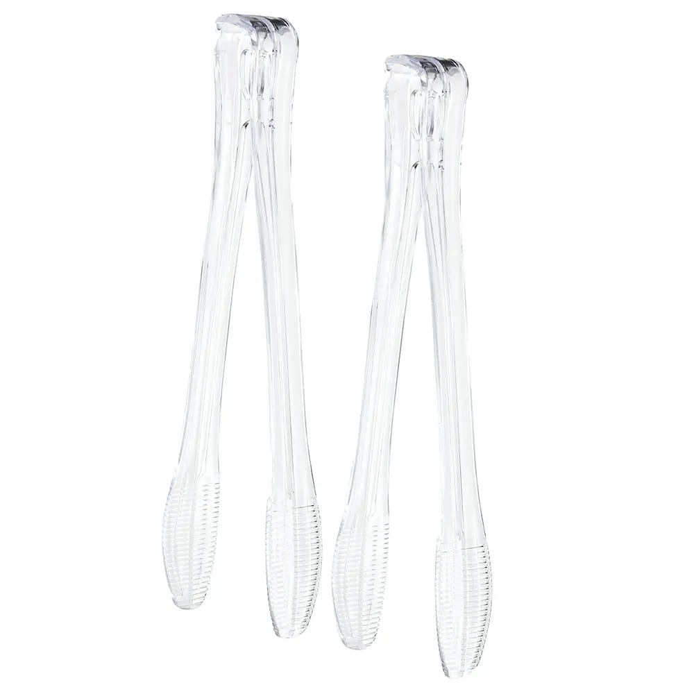 Smith & Callahan Clear Plastic 9" Tongs, 2 Count