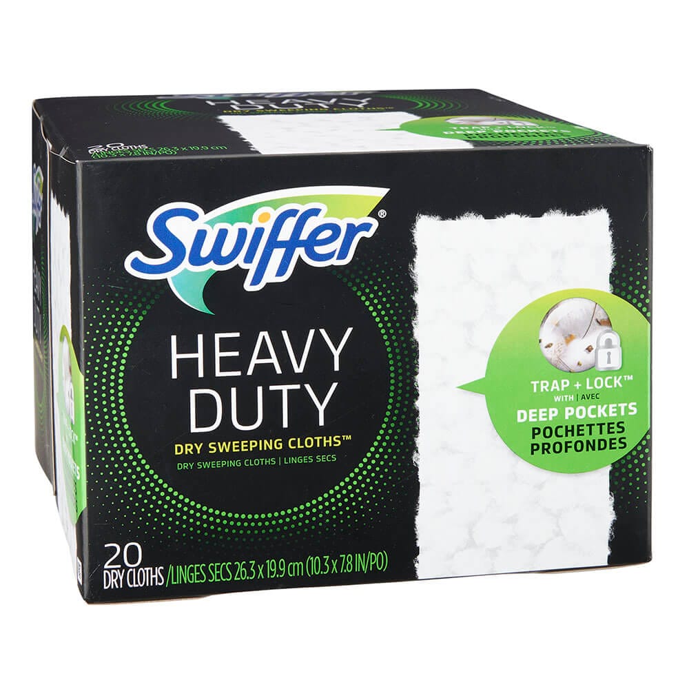 Swiffer Sweeper Heavy-Duty Multi-Surface Dry Cloth Refills, 20 Count