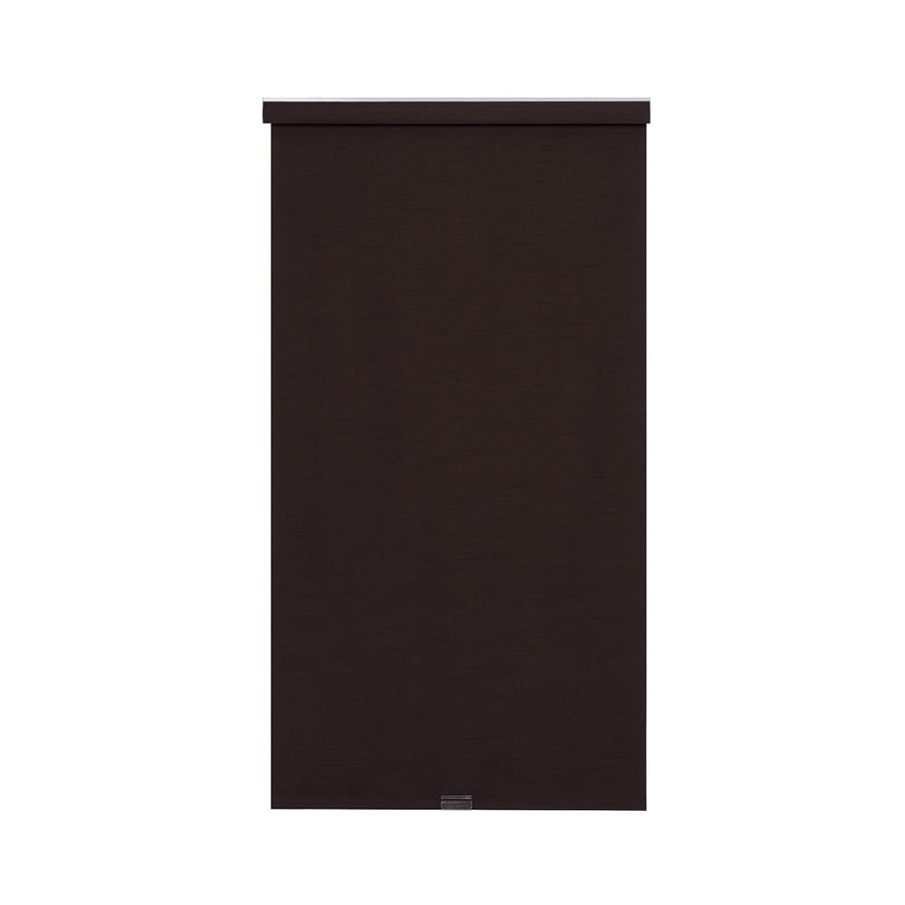 Cordless Faux Silk Fabric Roller Shade, Dark Chocolate, 34" x 66"