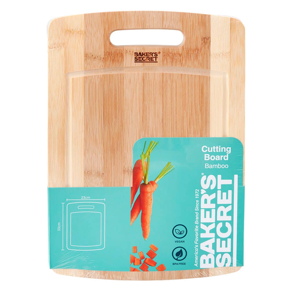 Baker's Secret Bamboo Cutting Board, 13"