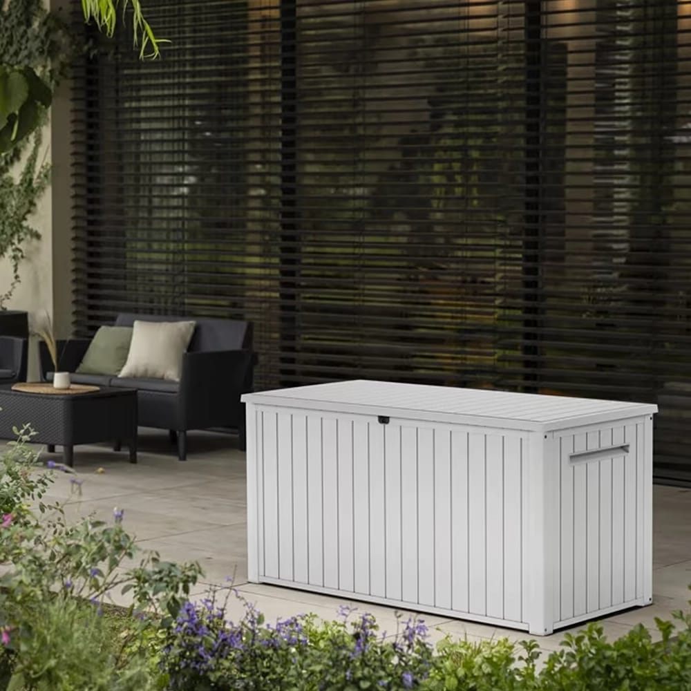 Keter 170-Gallon Deck Box, White