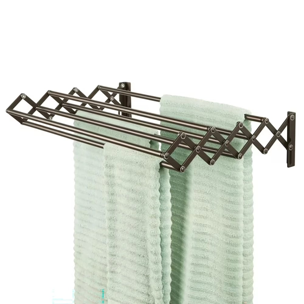 mDesign Expandable Clothes Air Drying Rack, Bronze