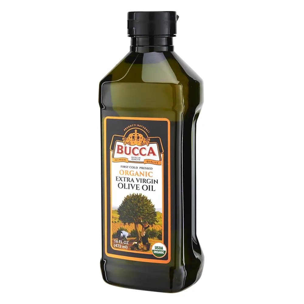 Bucca First Cold Pressed Organic Extra Virgin Olive Oil, 16 oz