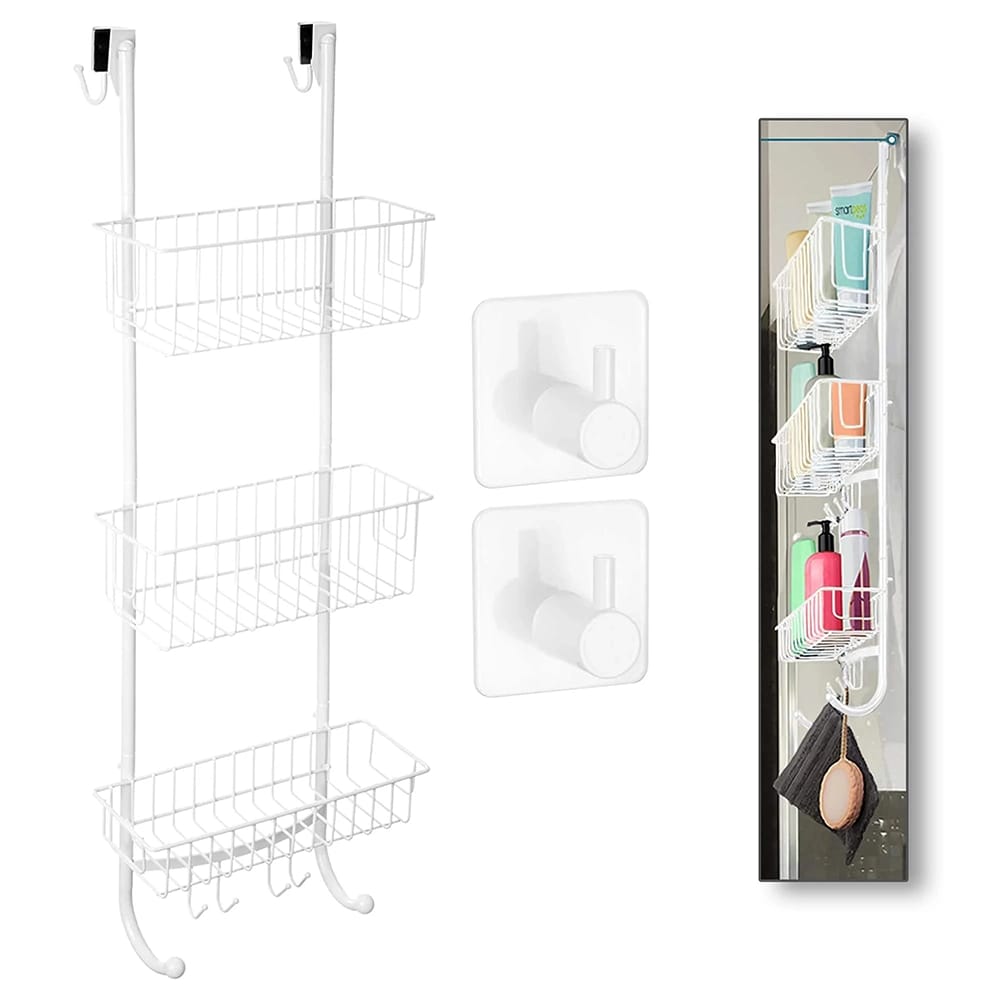 Smartpeas Hanging Shower Caddy, White