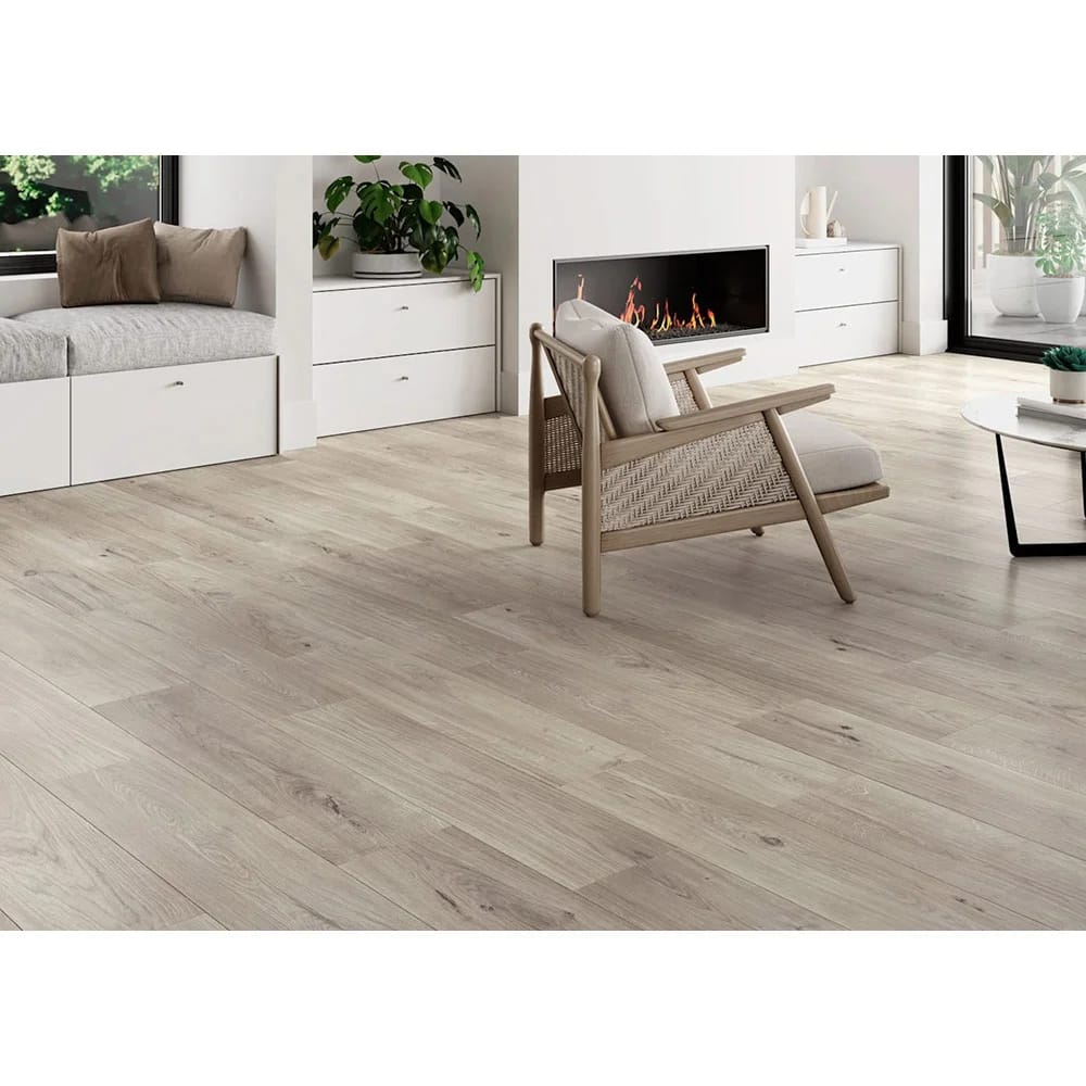 Avella 8.5" x 33" Pristine Oak Porcelain Tile, Brown, 13.8 sq. ft. ($3.62/sq. ft.)