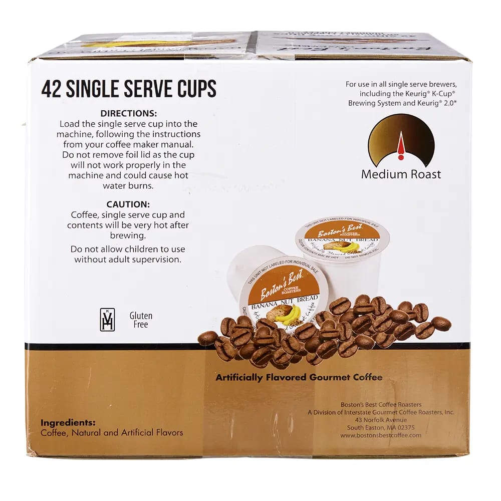 Boston's Best Banana Nut Bread Coffee Cups, 42 ct