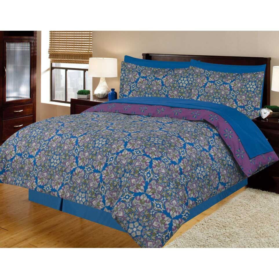 8 Piece Bed in a Bag King Comforter Set
