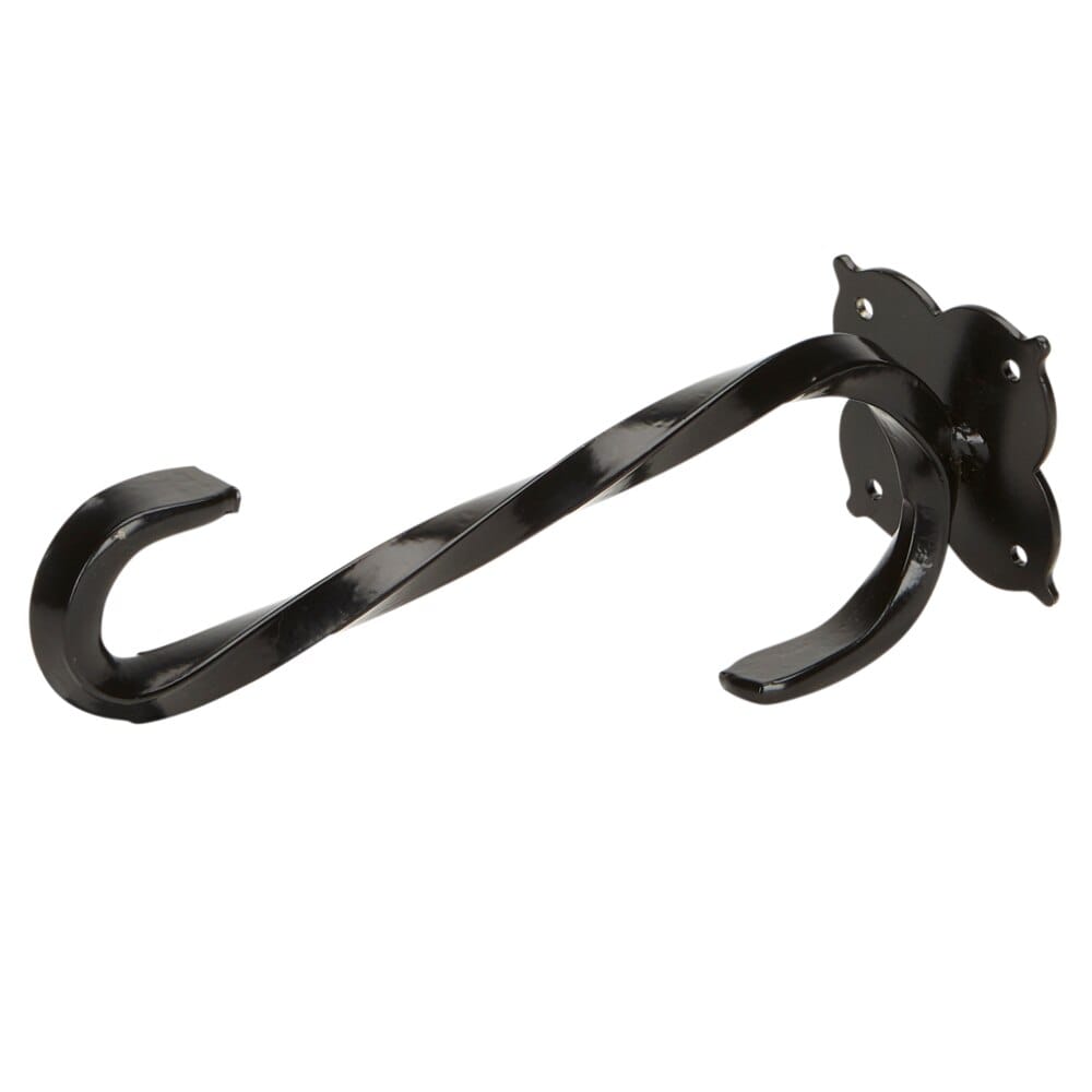 Wrought Iron S-Shape Wall Mount Plant Bracket, 8.3"