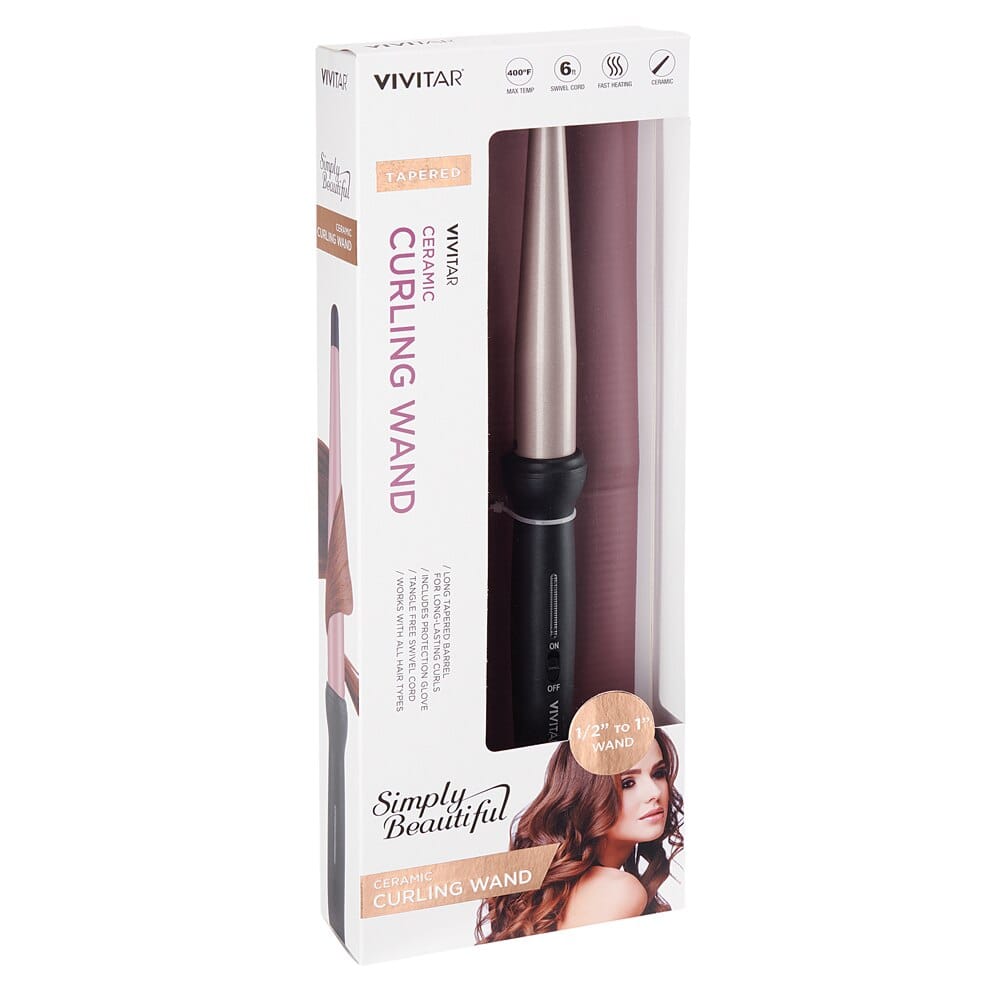 Vivitar Simply Beautiful Ceramic Curling Wand