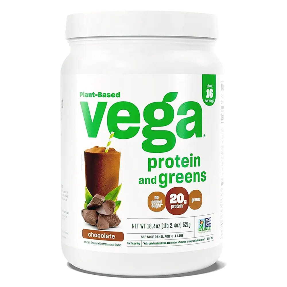Vega Protein & Greens Powder Chocolate, 18 oz