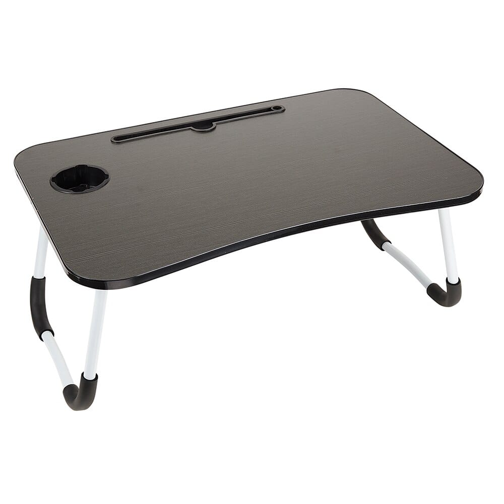 Neat Living Black Portable Folding Lap Desk with Tablet Holder