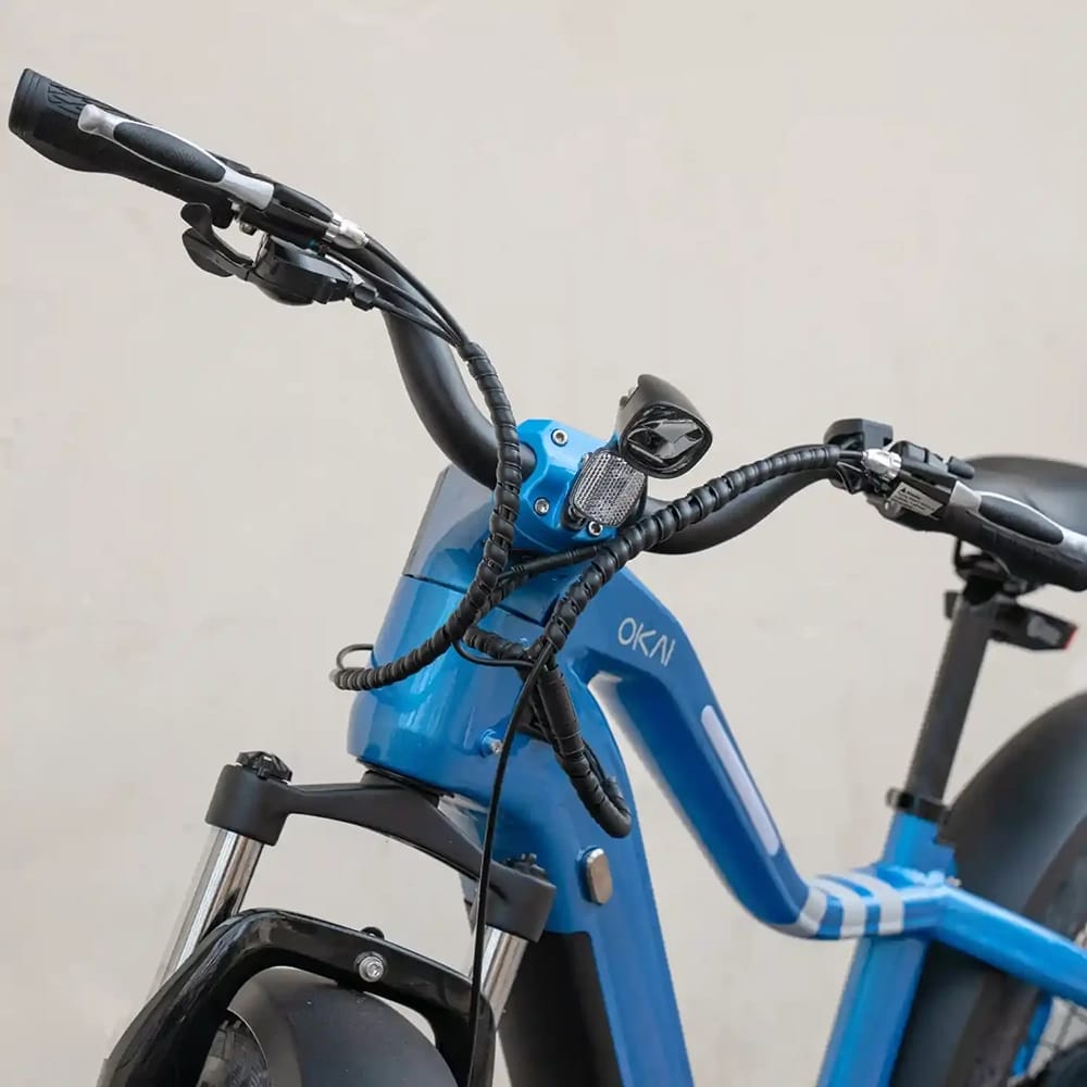 Okai Ranger Electric Fat Tires Mountain Bike, Blue