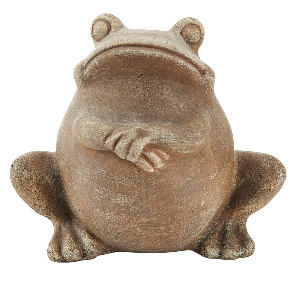 Fat Belly Frog Garden Statue, 5"