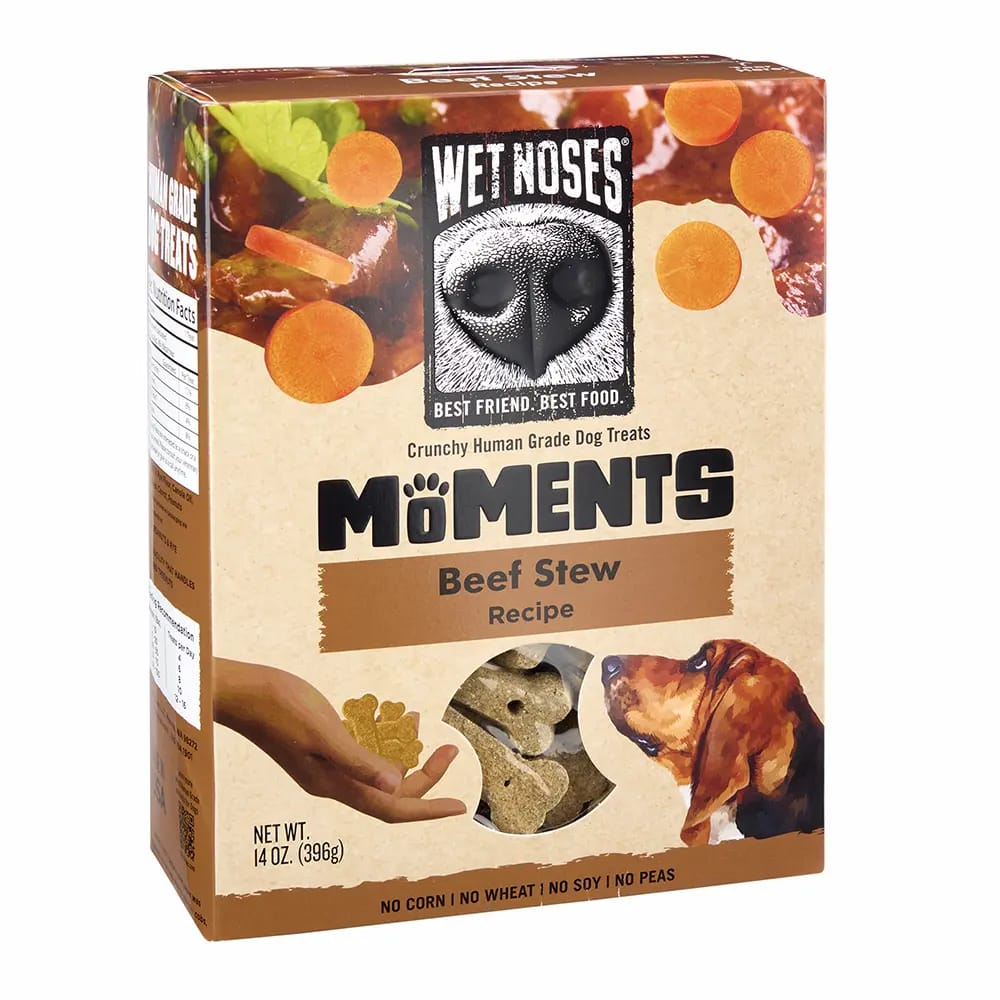 Wet Noses MoMents Beef Stew Dog Treats, 14 oz