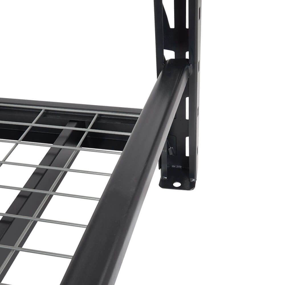 Method Storage Systems 4-Tier Heavy-Duty Adjustable Shelving Unit, Black