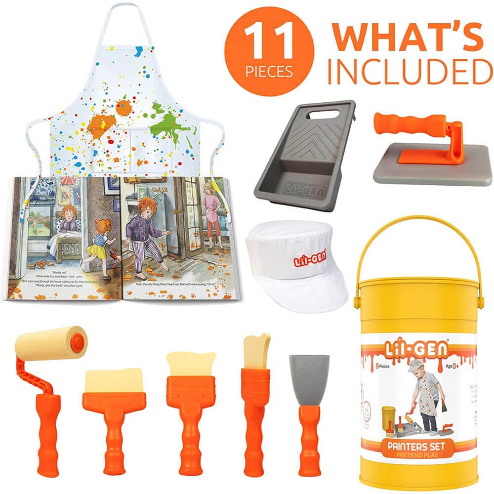 Li'l-Gen Pretend Play Painter Set with Book