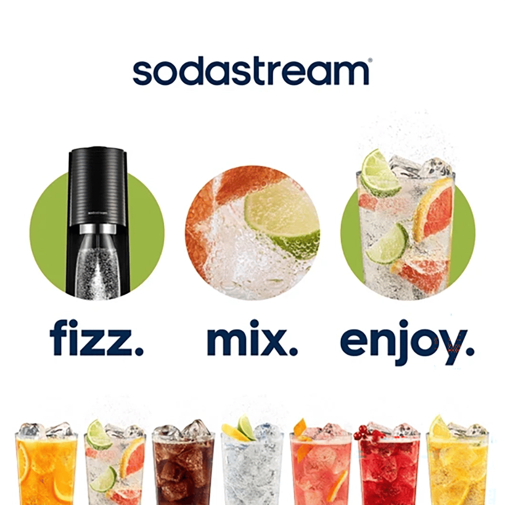 SodaStream TERRA Soda Machine and Sparkling Water Maker Kit, White/Gold