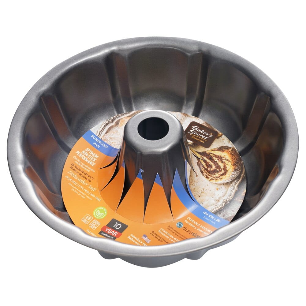 Baker's Secret Essentials Bundform Pan, 10"