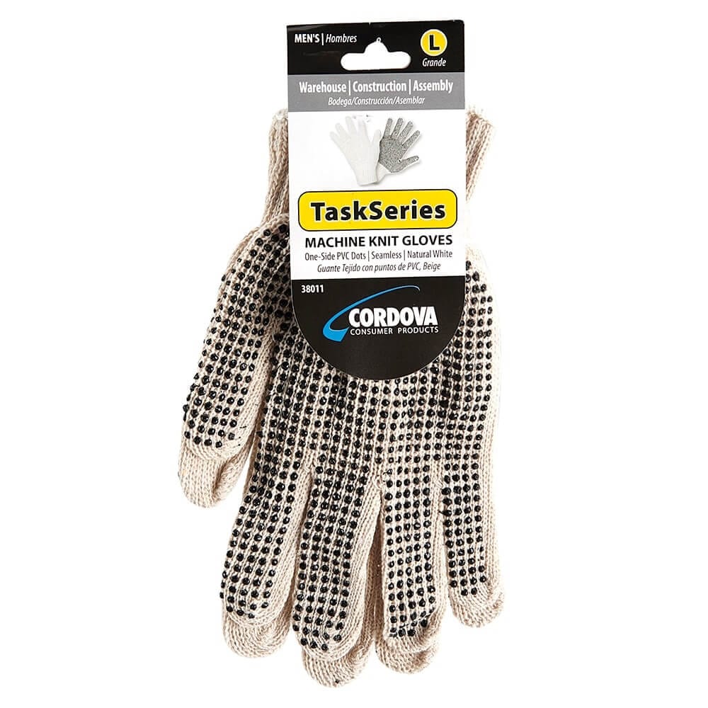 TaskSeries Men's Machine Knit Work Gloves