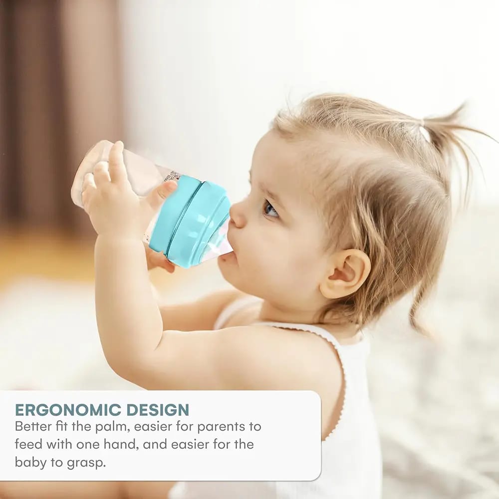 Childlike Behavior Anti-Colic Baby Bottles Set, Blue